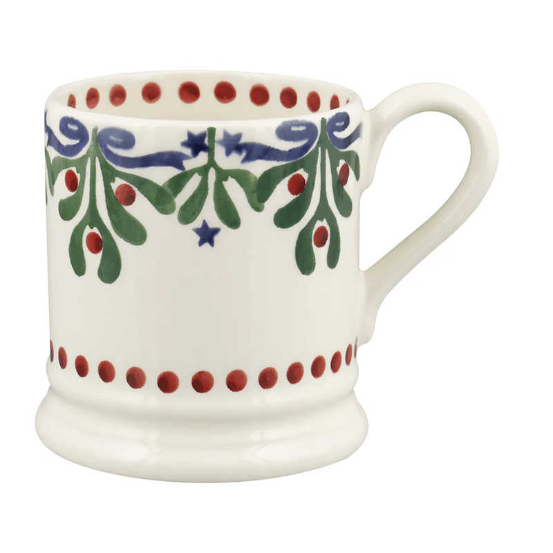 Emma Bridgewater Mistletoe 1/2 Pint Mug