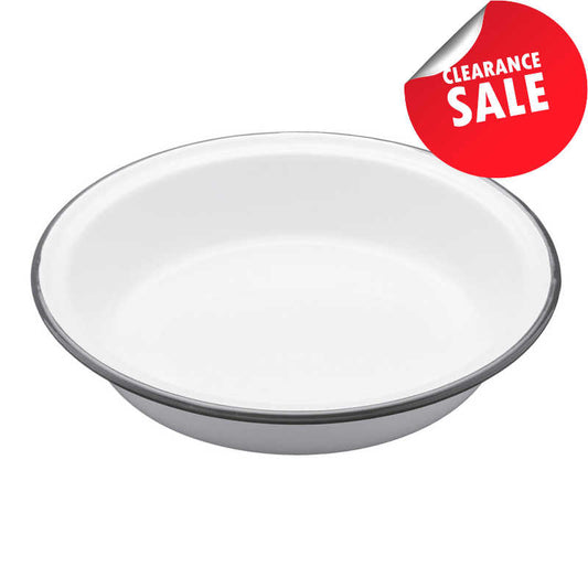 Living Nostalgia 20cm Enamel Round Pie Dish